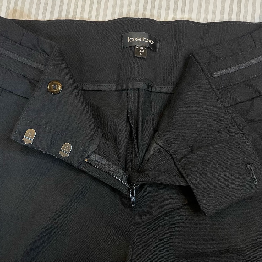 Bebe Black Wide Leg Dress Pants - Picture 2 of 5